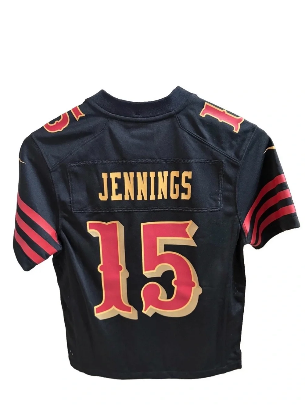 Nike Jauan Jennings #15 49ers Rivalry Jersey Youth Small Black NWT